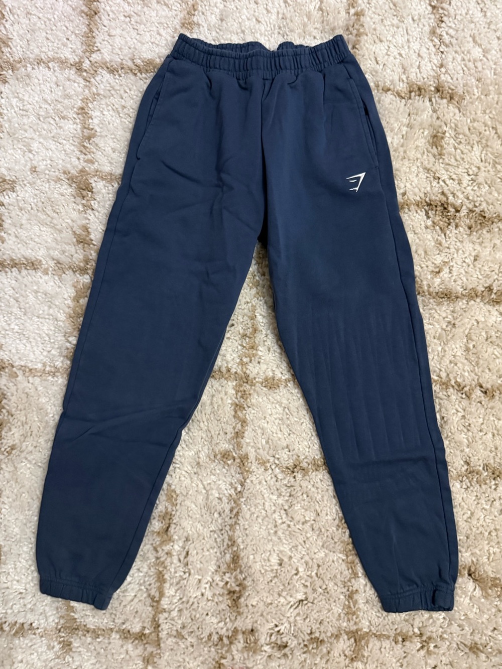 Gymshark Navy Elastic Cuff Jogger Sweatpants